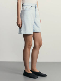 Джинсовые шорты А-силуэта / Zarina  фото 4