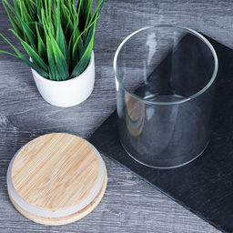 Банка для сыпучих бамбуковая крышка d-85/100 мм 500 мл /GT-35-121/уп120/ - Галеонтрейд фото 15