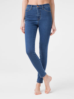 CONTE Моделирующие eco-friendly Джинсы skinny c супервысокой посадкой CON-174 Lycra® authentic blue