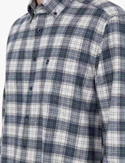 Lacivert Ekose Regular Fit Uzun Kollu G_mlek - Pierre cardin фото 7