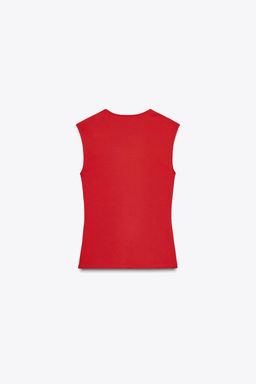 SLEEVELESS KNIT TOP - Zara фото 36