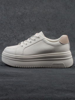 03-YC457-1 BEIGE Кроссовки женские (натуральная кожа)