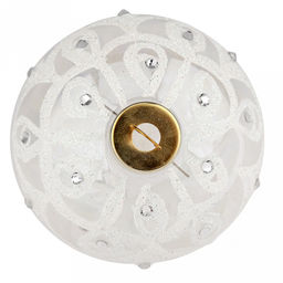 Елочная игрушка шар стеклянная д8см, люстр, ручная художественная роспись, подарочная упаковка (Россия) - Домашняя мода фото 4