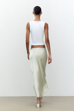 SATIN MIDI SKIRT - Zara фото 5