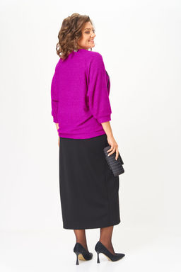 Костюм Michel Chic 1407 пурпурный, черный фото 6