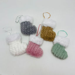 Елочная игрушка - Носочек 10 см 12 шт в уп (арт. 23A-3167) - Ип лебедев о.ю фото 3