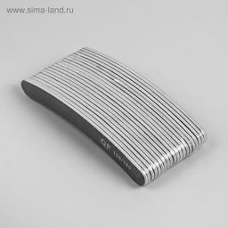 Цена за 20 шт. Пилка-наждак, абразивность 100/180, 18 см, фасовка 20 шт, цвет чёрный - Queen fair фото 3