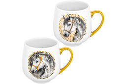 Набор 2 кружек 530 мл 13,5*10,5*10,7 см Белая лошадь NEW BONE CHINA - Elan gallery фото 4
