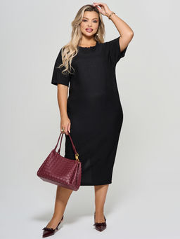 Платье  из трикотажа гофре - Dora фото 2