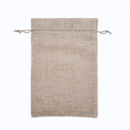 Цена за 5 шт. Мешок подарочный с термонаклейкой из холщи С 8 марта 20?30 см