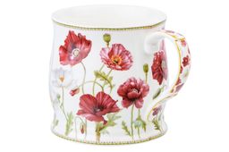 Кружка 350 мл 11,5*8,5*8,5 см "Маки" NEW BONE CHINA