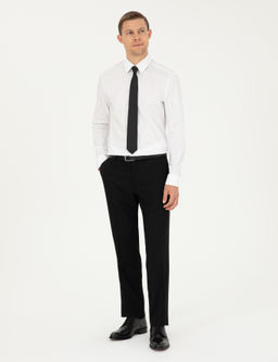Siyah Slim Fit Kuma_ Pantolon
