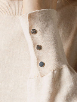 D34.197 Свитер женский бежевый меланж