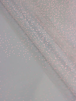 Пленка прозрачная с рисунком Крупинки Нежно-розовый 0.7?8.25%м