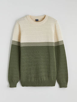 Erkek ?ocuk Bisiklet Yaka Triko Kazak