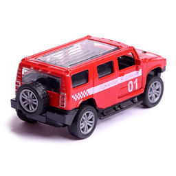 Машинка металлическая «Пожарная служба», 1:48, инерция, открываются двери, цвет красный