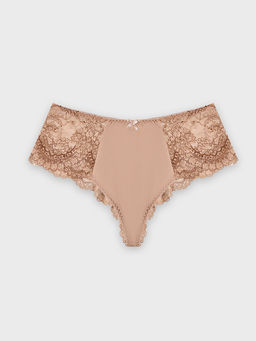 Цена за 2 штуки! Трусы бразилиана женские с кружевными деталями - Mark formelle фото 7
