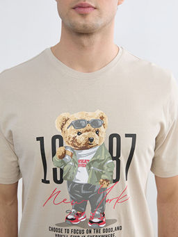 Пижама Bisiklet Yaka Teddy Baskili мужская с шортами
