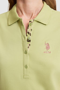 Kad_n Ye_il Polo Yaka Basic Ti__rt