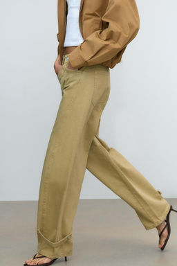BALLOON TROUSERS WITH BELT LOOPS - Zara фото 4