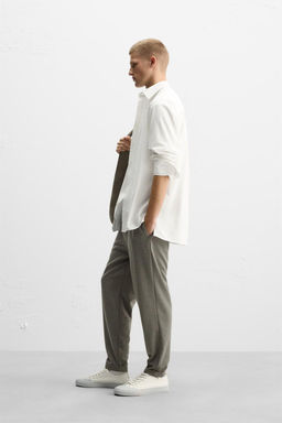 COMFORT REGULAR FIT TROUSERS - Zara фото 29