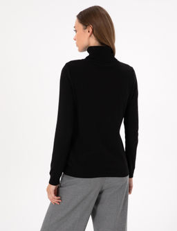Siyah Slim Fit Basic Kazak - Pierre cardin фото 5