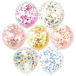 Цена за 5шт. Конфетти "Круги розовые" 10 г, бумага