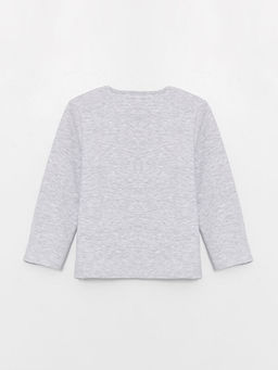 Bisiklet Yaka Bask?l? Uzun Kollu K?z ?ocuk Pijama Tak?m? - Waikiki фото 3