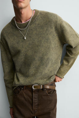 WASHED COTTON SWEATER - Zara фото 5
