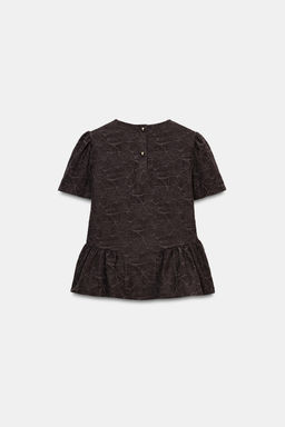 TOP GLOBO PEPLUM / Marr?n - Zara фото 7