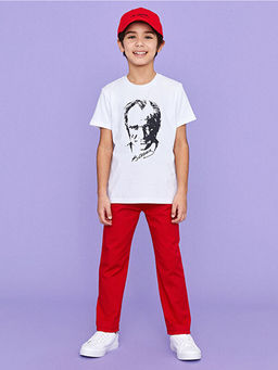 Slim Fit Basic Gabardin Erkek ?ocuk Pantolon