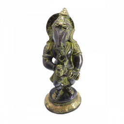 Ганеш Music дарующий счастье и удачу Antic бронза h-21см L-9см 1,761кг