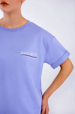 Арт. 2371 Костюм женский с шортами 42-48 (4 шт) Цвет:сиреневый - Калинка фото 4