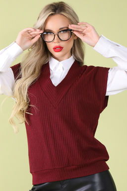 Жилет Элли (марсала)