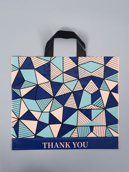 Цена за 50 шт. Пакет с петлевой ручкой "Геометрия" 35 х 30 х 8, см, 60 мкм