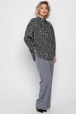 Рубашка Дарлин (серо-черная) Б14960-18М