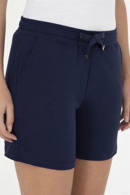 Женские темно-синие вязаные шорты - U.s. polo assn фото 5