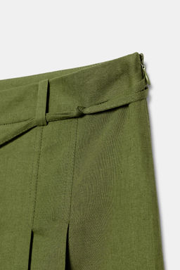 BERMUDA LARGA CINTUR?N ABALORIOS / Khaki - Zara фото 9
