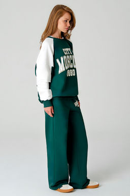 Арт. 2-541 Костюм женский с брюками 44-50 (4 шт) Цвет:изумруд,белый - Калинка фото 9