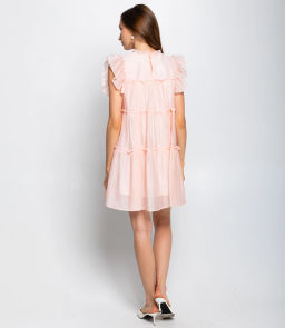 Платье #КТ6616 (2), пудровый - Dommod фото 4