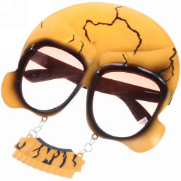 Цена за 2 шт. Очки карнавальные "Зловещий череп", в ассортименте
