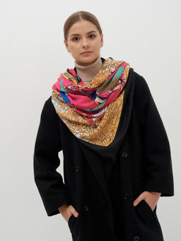 яркий двусторонний палантин из тонкой шерсти - Tantino фото 7