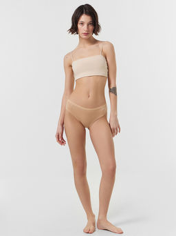 Трусики слипы Mark Formelle бежевый хлопок с эластаном набор 3 шт  фото 3