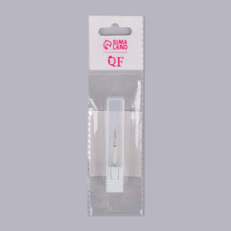 Фреза алмазная для маникюра «Пламя», средняя зернистость, 1.8×8 мм, в пластиковом футляре