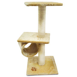 Игровой комплекс NT3074 для кошек, бежевый, 490*410*860мм