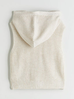 Kap??onlu K?z ?ocuk Triko Yelek