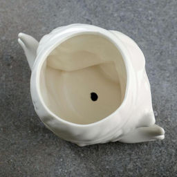 Декоративный горшок для цветов «Ангел», 250 мл, 13×8×9 см, керамический, белый