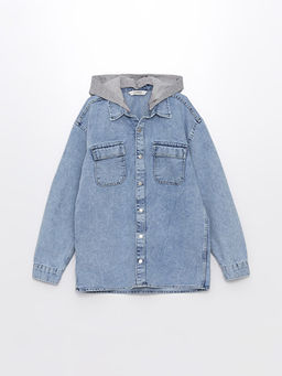 Kap??onlu Erkek ?ocuk Jean Ceket