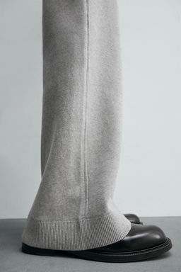 KNITTED WIDE-LEG TROUSERS - Zara фото 7
