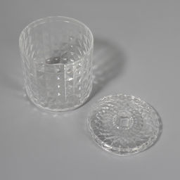 Органайзер для хранения, 1 секция, с крышкой, d=10×12.5 см, прозрачный